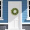 Spring Wreaths for Front Door Silk Artificial Rose Flower Wreath 120 Colorful Flowers with Plastic Green Eucalyptus Leaves Farmhouse Outdoor Wreath for Home Summer Decorations, 17.8 Inches